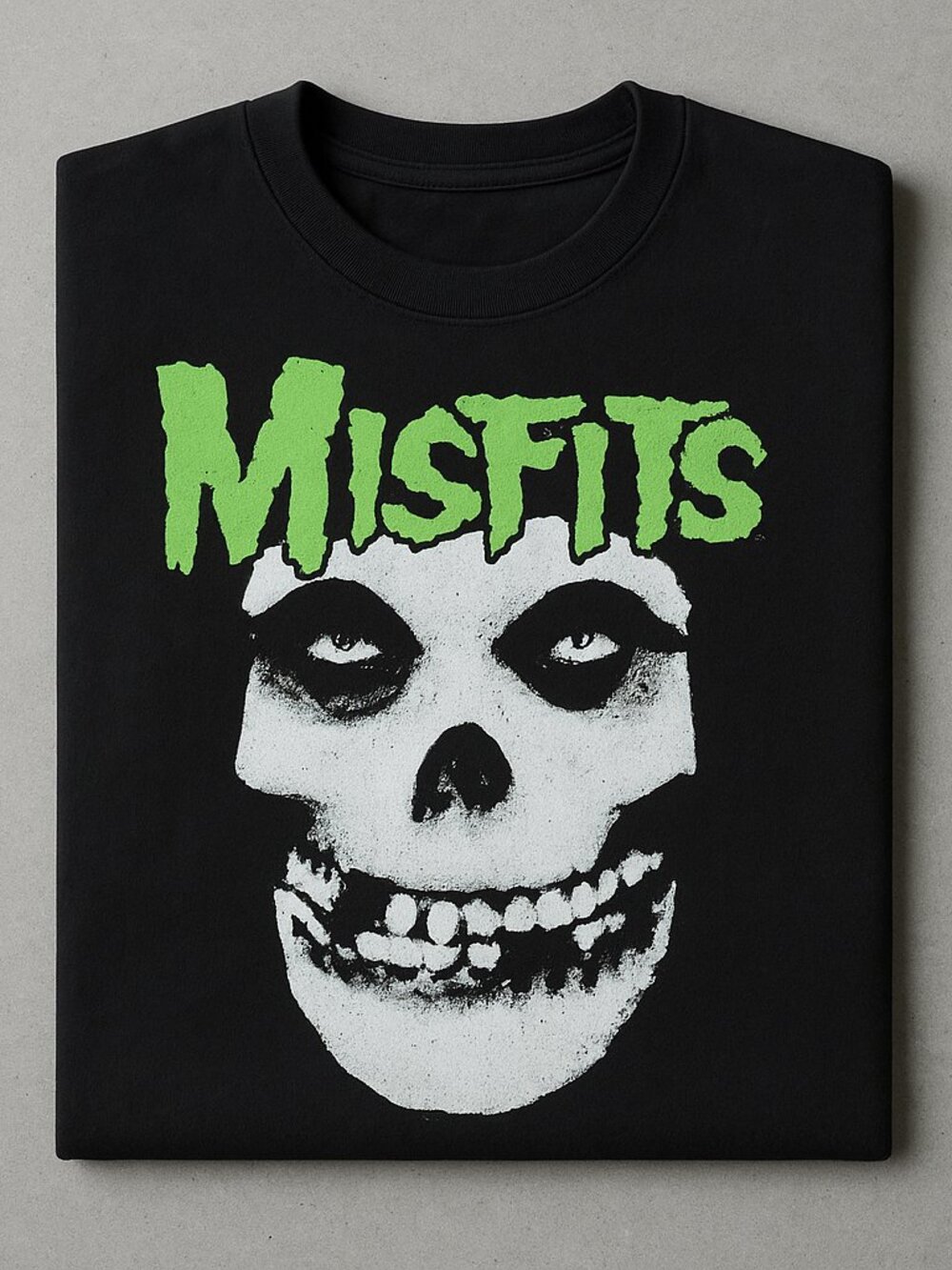 2005 Misfits Inspired Cinder Block Glow In The Dark Graphic T-Shirt
